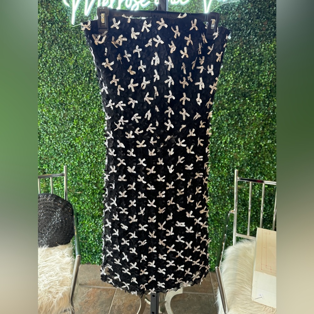 White House Black Marke Bows Straples Mini Dress